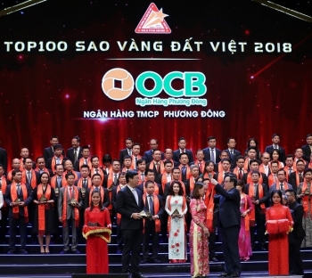 OCB lọt Top 100 Sao vàng Đất Việt 2018