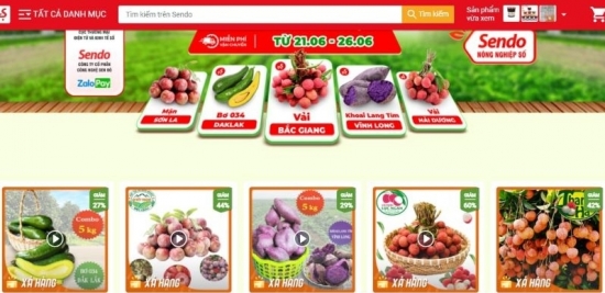 Phiên chợ nông sản Việt trực tuyến lên sàn thương mại điện tử Sendo