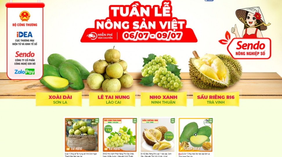 Từ tháng 7, "Tuần lễ Nông sản Việt" được tổ chức hằng tuần
