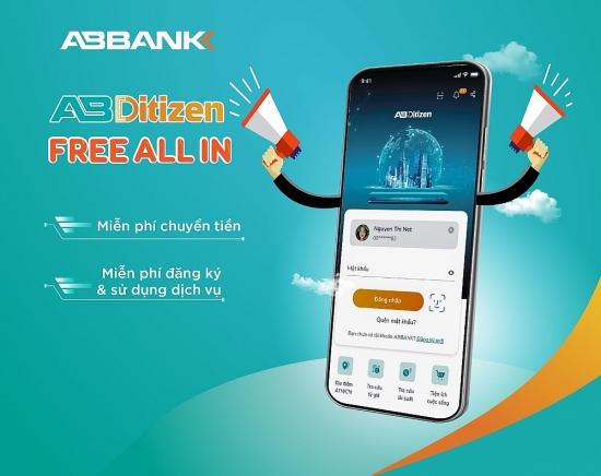 Ngân hàng số AB Ditizen: định danh điện tử nhanh chóng, sở hữu số tài khoản trùng số điện thoại và 0 đồng phí dịch vụ