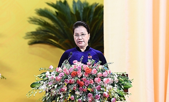 Chủ tịch Quốc hội Nguyễn Thị Kim Ngân dự Đại hội Đảng bộ tỉnh Thanh Hóa nhiệm kỳ 2020 - 2025