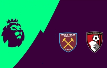 Bóng đá Ngoại hạng Anh: West Ham vs Bournemouth (00h30 ngày 02/01/2020)