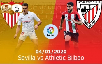 Bóng đá Tây Ban Nha 2019/20: Sevilla vs Athletic Bilbao (3h00 ngày 04/01)