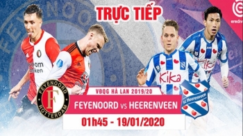 Bóng đá Hà Lan 2019/20: Feyenoord vs Heerenveen (1h45 ngày 19/01)
