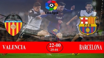 Bóng đá Tây Ban Nha 2019/20: Valencia vs Barcelona (22h00 ngày 25/01)