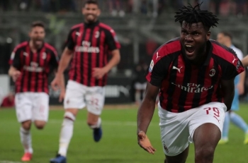 Kết quả bóng đá: AC Milan 2-1 Bologna (Vòng 35 Serie A)