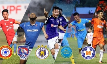 Bảng xếp hạng & Lịch thi đấu giải bóng đá vô địch quốc gia V-League 2019 (Vòng 9)