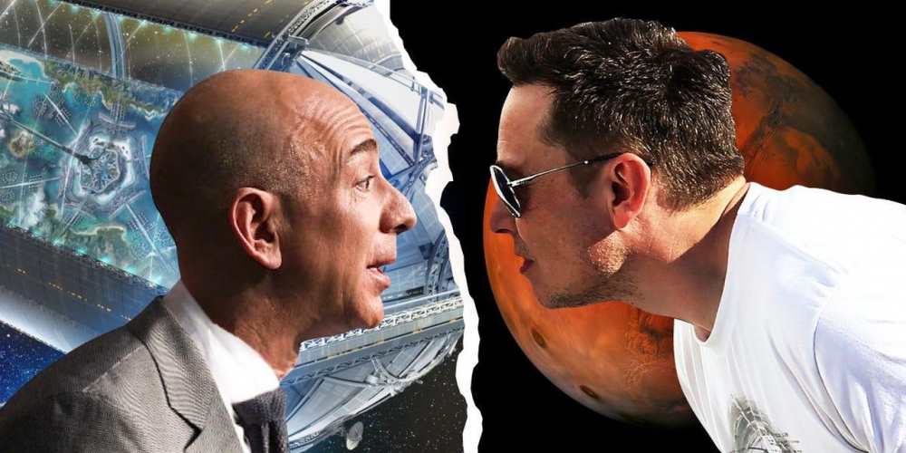 Elon Musk "cà khịa" Jeff Bezos bớt tiệc tùng và làm việc nhiều hơn