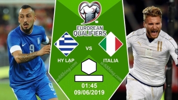 Bóng đá Vòng loại Euro 2020: Hy Lạp vs Italia (1h45 ngày 9/6)