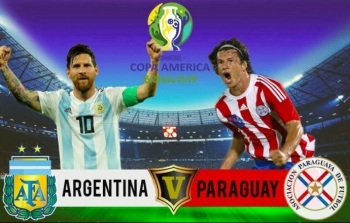 Bóng đá Copa America 2019: Argentina vs Paraguay (7h30 ngày 20/6)
