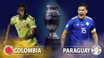 Bóng đá Copa America 2019: Colombia vs Paraguay (2h00 ngày 24/6)