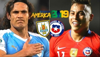 Bóng đá Copa America 2019: Chile vs Uruguay (6h00 ngày 25/6)