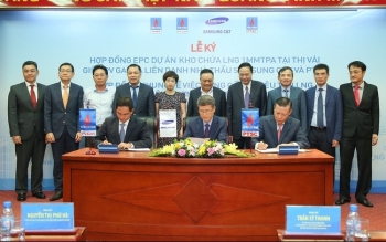 Liên danh Samsung C&T và PTSC (PVS) ký kết với PV GAS thi công dự án kho chứa LNG Thị Vải