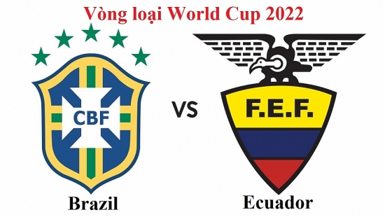 Vòng loại World Cup 2022: Brazil vs Ecuador (khu vực Nam Mỹ, 7h30 ngày 05/06)