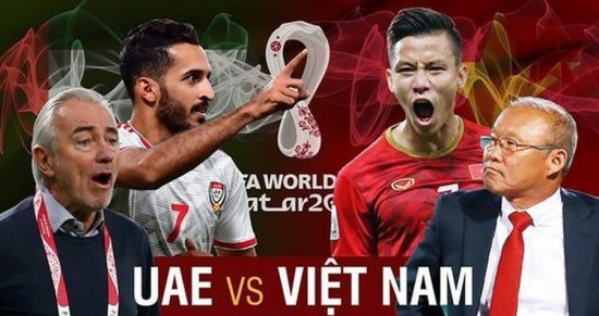 Vòng loại World Cup châu Á: Việt Nam vs UAE (23h45 ngày 15/06/2021)
