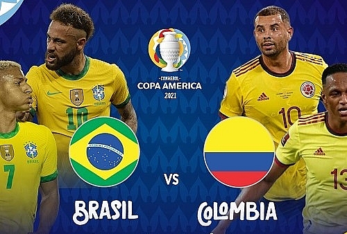 Bóng đá Copa America 2021: Brazil vs Colombia (7h00 ngày 24/06)