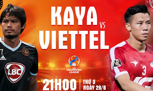 Bóng đá C1 châu Á: Kaya vs Viettel (21h00 ngày 29/06)