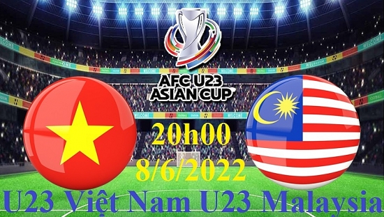 Bóng đá U23 châu Á: Trận đấu giữa U23 Việt Nam vs U23 Malaysia, 20h00 ngày 8/6/2022