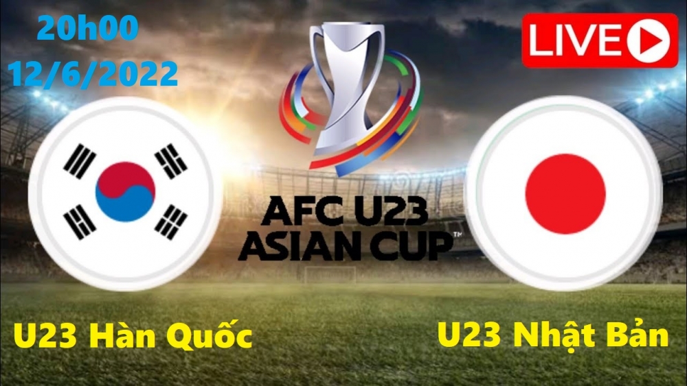 Bóng đá TỨ KẾT U23 châu Á: Xem trận đấu giữa U23 Hàn Quốc vs U23 Nhật Bản, 20h00 ngày 12/6/2022