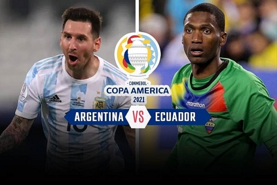 Bóng đá Copa America 2021: Argentina vs Ecuador (TỨ KẾT, 8h00 ngày 4/7)