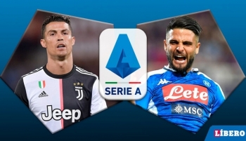 Bóng đá VĐQG Italia 2019/2020: Juventus vs Napoli (Vòng 2 - 1h45 ngày 01/09)