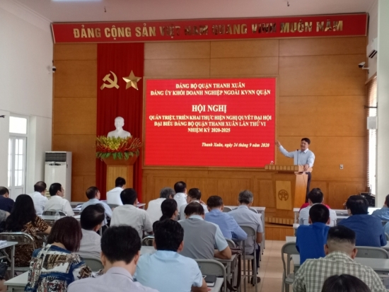 Quán triệt Nghị quyết Đại hội Đảng bộ quận Thanh Xuân nhiệm kỳ 2020-2025