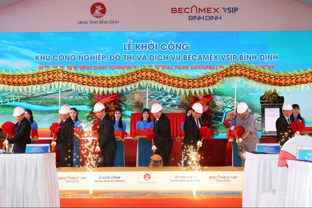 KCN Becamex VSIP Bình Định chính thức khởi công, tổng vốn đầu tư trên 3.300 tỷ đồng