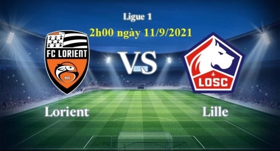 Xem Lorient vs Lille 2h00 ngày 11/9/2021, vòng 5 bóng đá Ligue 1