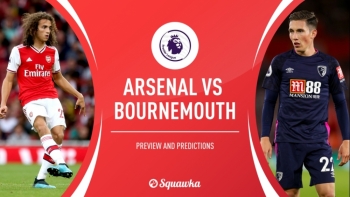 Bóng đá Ngoại hạng Anh 2019/2020: Arsenal vs Bournemouth (VÒNG 8 - 20h00 ngày 6/10)
