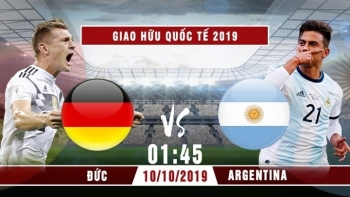 Bóng đá Giao hữu Quốc tế 2019: Đức vs Argentina (1h45 ngày 10/10)