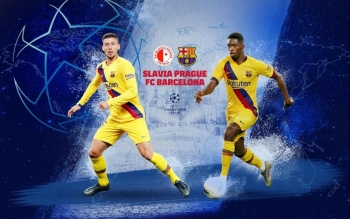 Bóng đá C1 châu Âu 2019/2020: Slavia Praha vs Barcelona (Lượt trận 3 - 2h00 ngày 24/10)