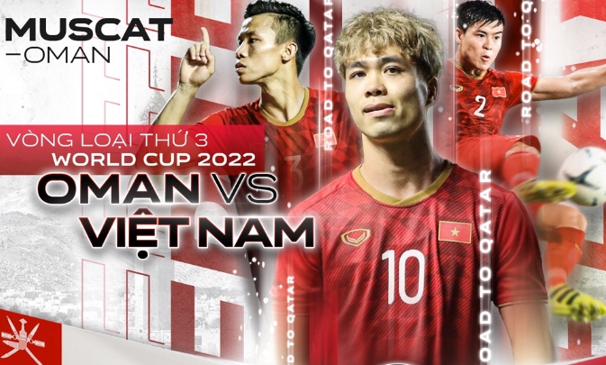 Xem bóng đá Việt Nam vs Oman 23h00 ngày 12/10/2021, vòng loại World Cup 2022 khu vực châu Á