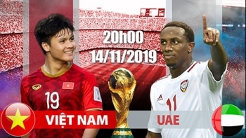 Bóng đá vòng loại WC 2022: Việt Nam vs UAE (20h00 ngày 14/11)