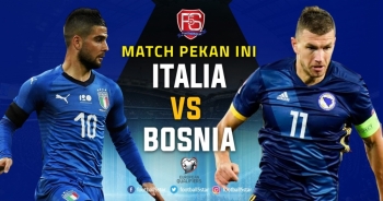 Bóng đá VL Euro 2020: Bosnia vs Italia (2h45 ngày 16/11)