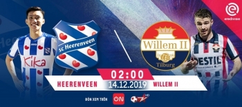 Bóng đá Hà Lan 2019/20: Heerenveen vs Willem II (2h00 ngày 14/12)
