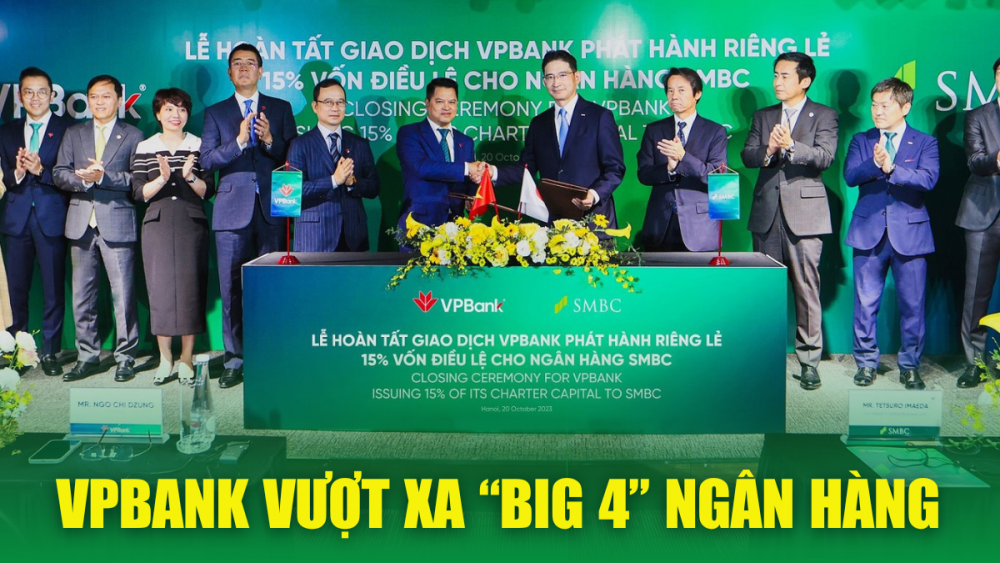 VPBank vượt xa “Big 4” ngân hàng