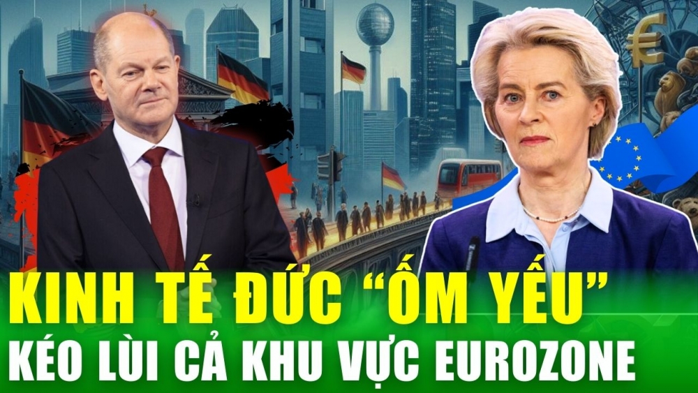 Kinh tế Đức “ốm yếu”, kéo lùi cả khu vực đồng Euro ra sao?