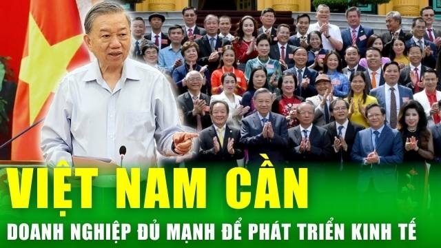 Tổng Bí thư, Chủ tịch nước Tô Lâm: Việt Nam cần doanh nghiệp đủ mạnh để phát triển kinh tế