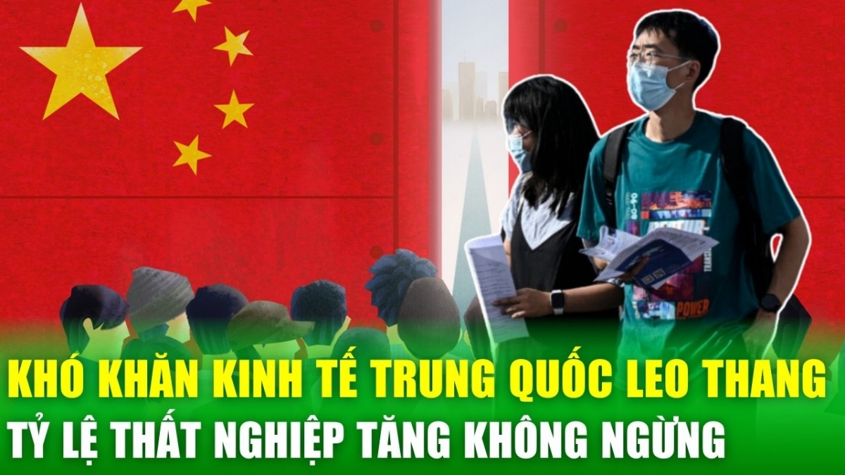 Tin nóng 24h: Khó khăn kinh tế Trung Quốc leo thang, tỷ lệ thất nghiệp tăng không ngừng