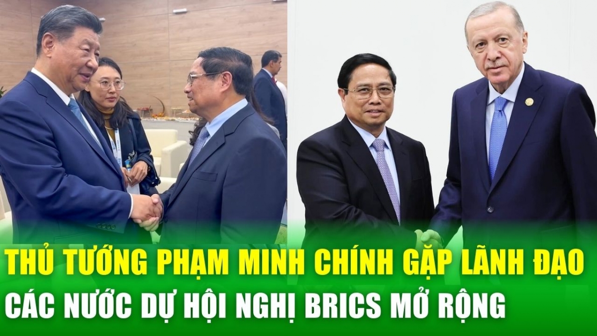 Thủ tướng Phạm Minh Chính gặp lãnh đạo các nước dự Hội nghị BRICS mở rộng