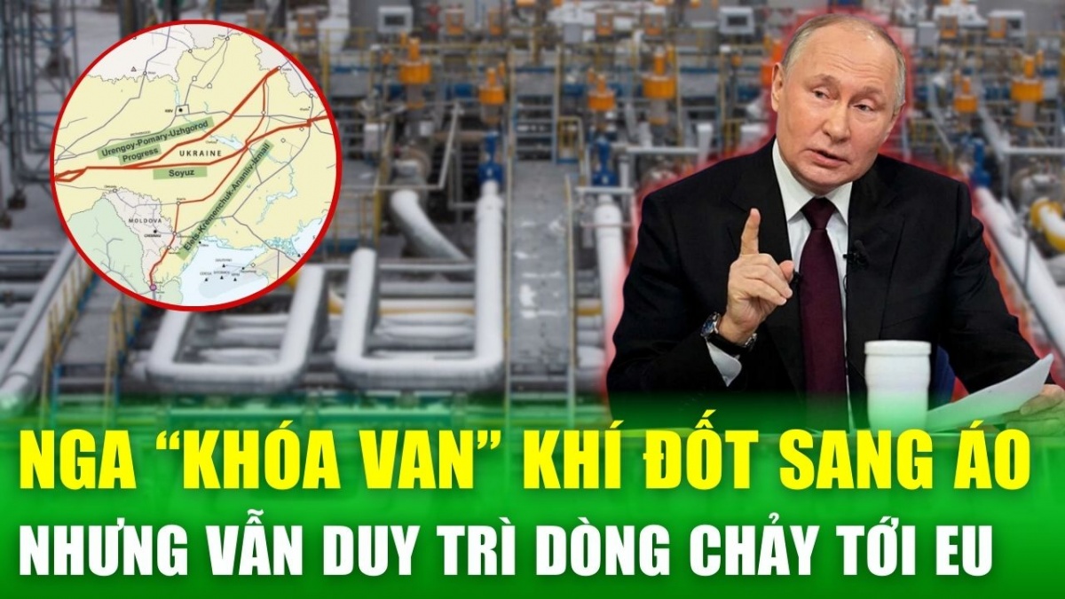 Nga vẫn duy trì dòng khí đốt tới châu Âu dù "khóa van" với Áo