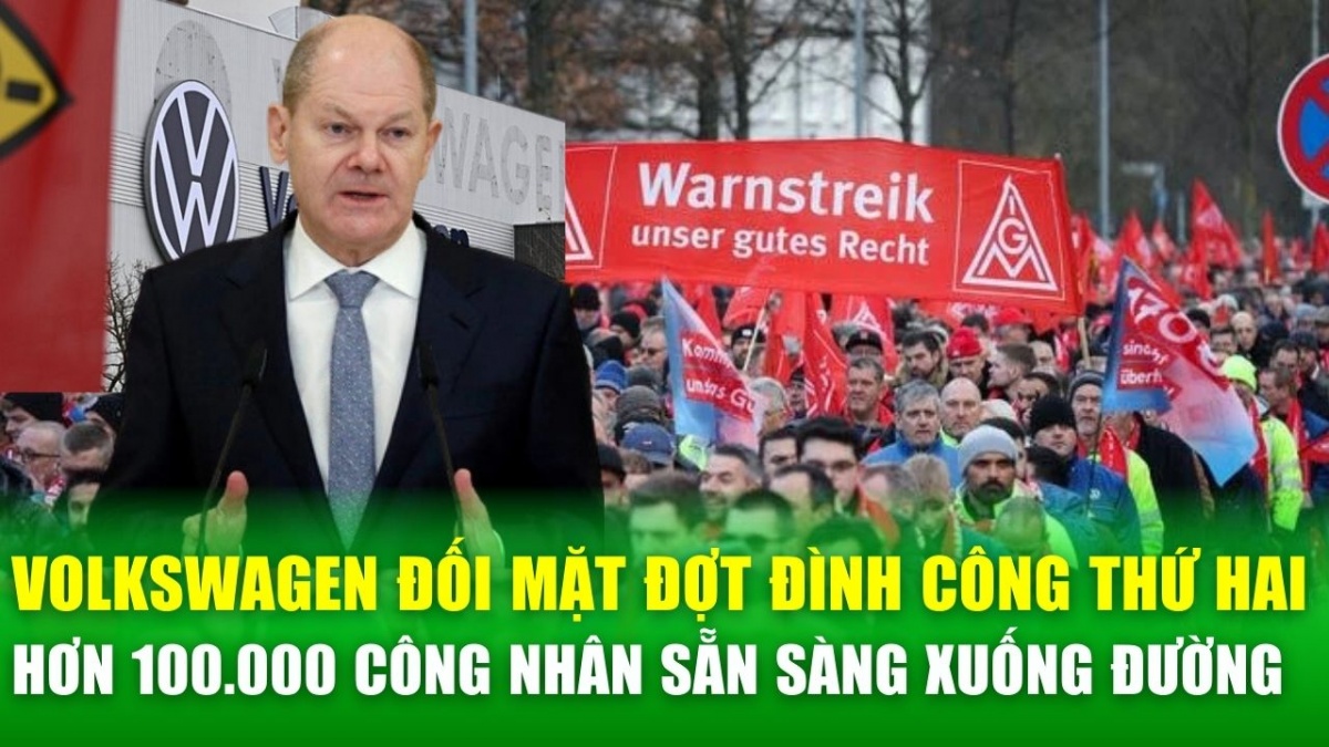 Volkswagen đối mặt với làn sóng đình công thứ hai: Hơn 100.000 công nhân sẵn sàng xuống đường