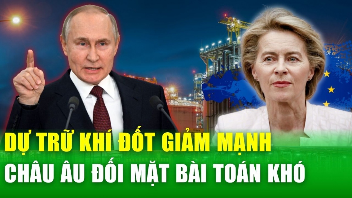 Dự trữ khí đốt giảm mạnh, châu Âu đối mặt bài toán khó